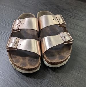 Rose gold birkenstock size 38
